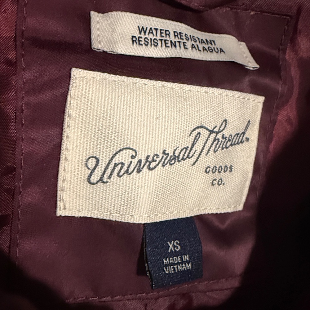 Satin Burgundy Bomber Jacket - Picture 5 of 9